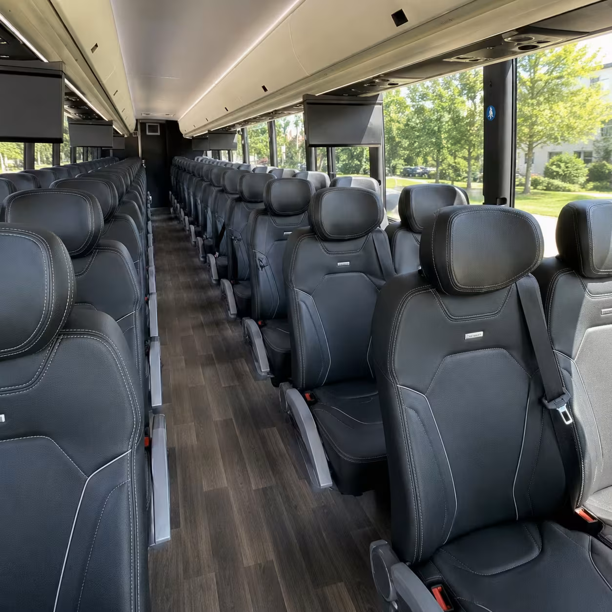 rancho cordova charter bus interior