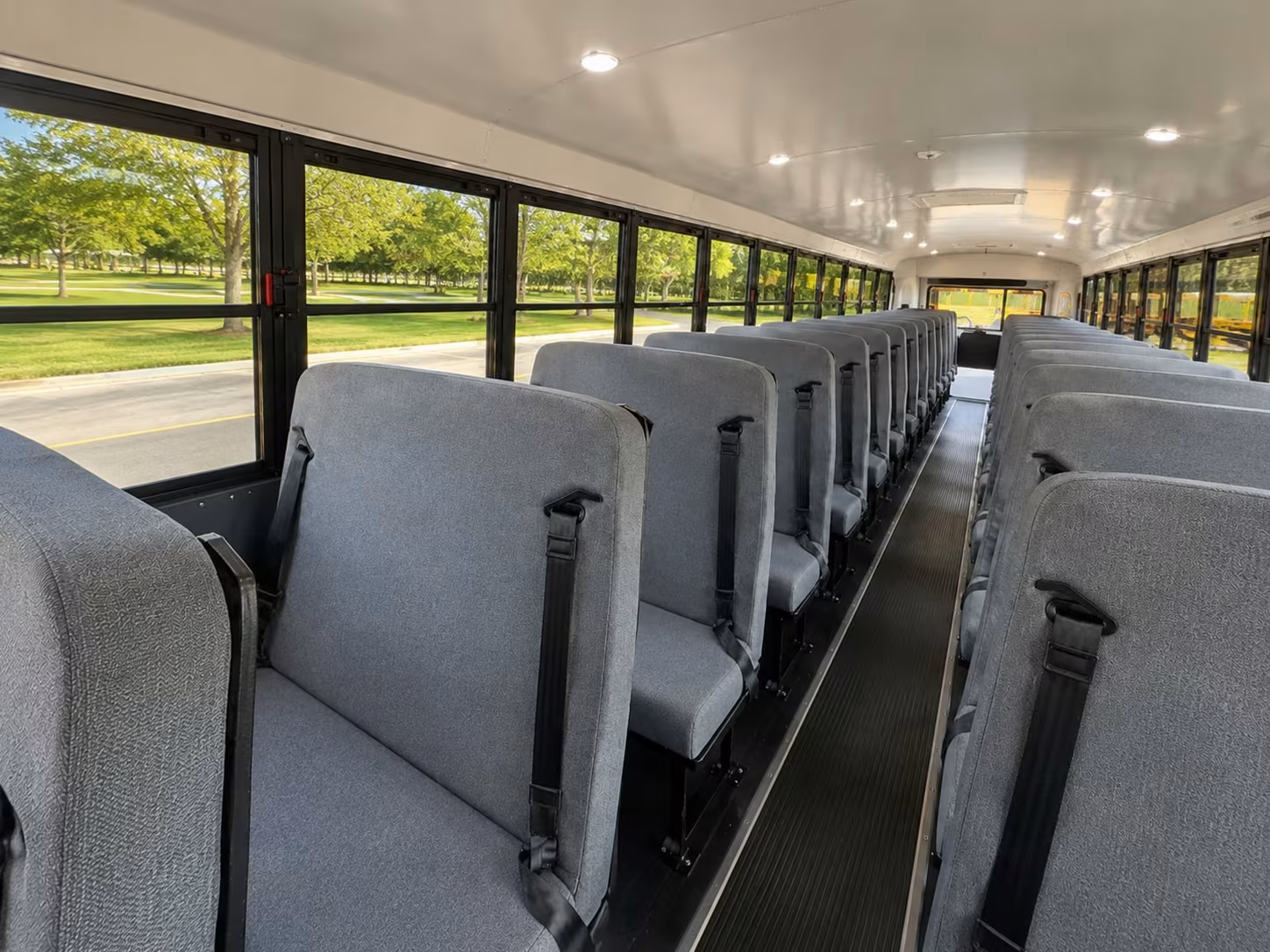 school bus inside